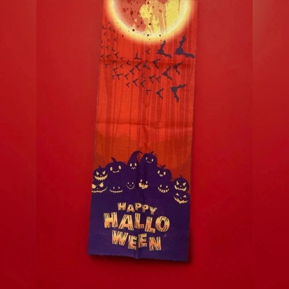 Happy Halloween Fabric Table Runner  - 13”x 71” 🎃🦇